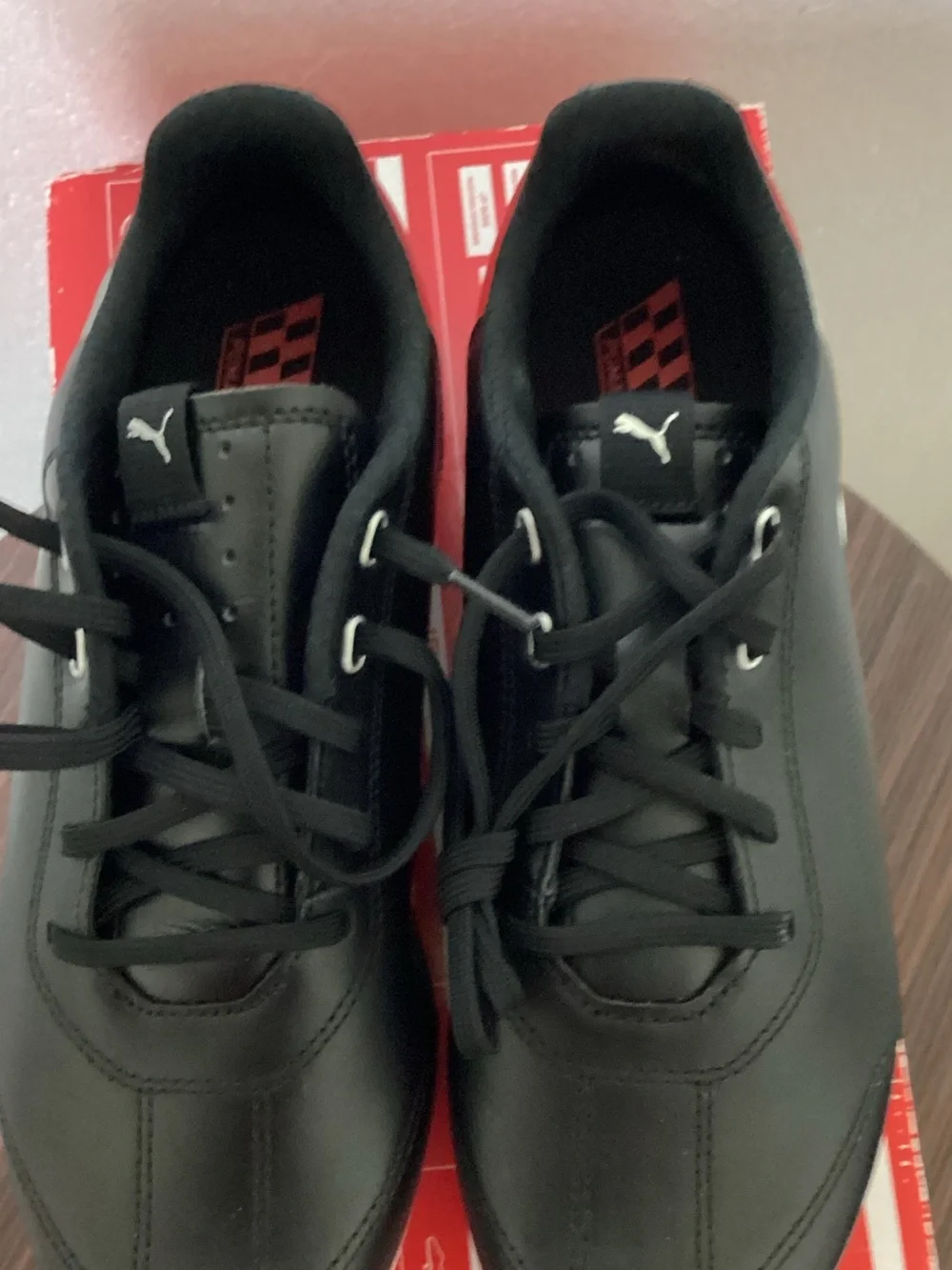 Puma Black Low-Profile Lace-Up Sneakers